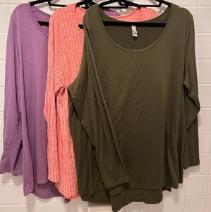 Lularoe Lynnae 3 shirts 3XL